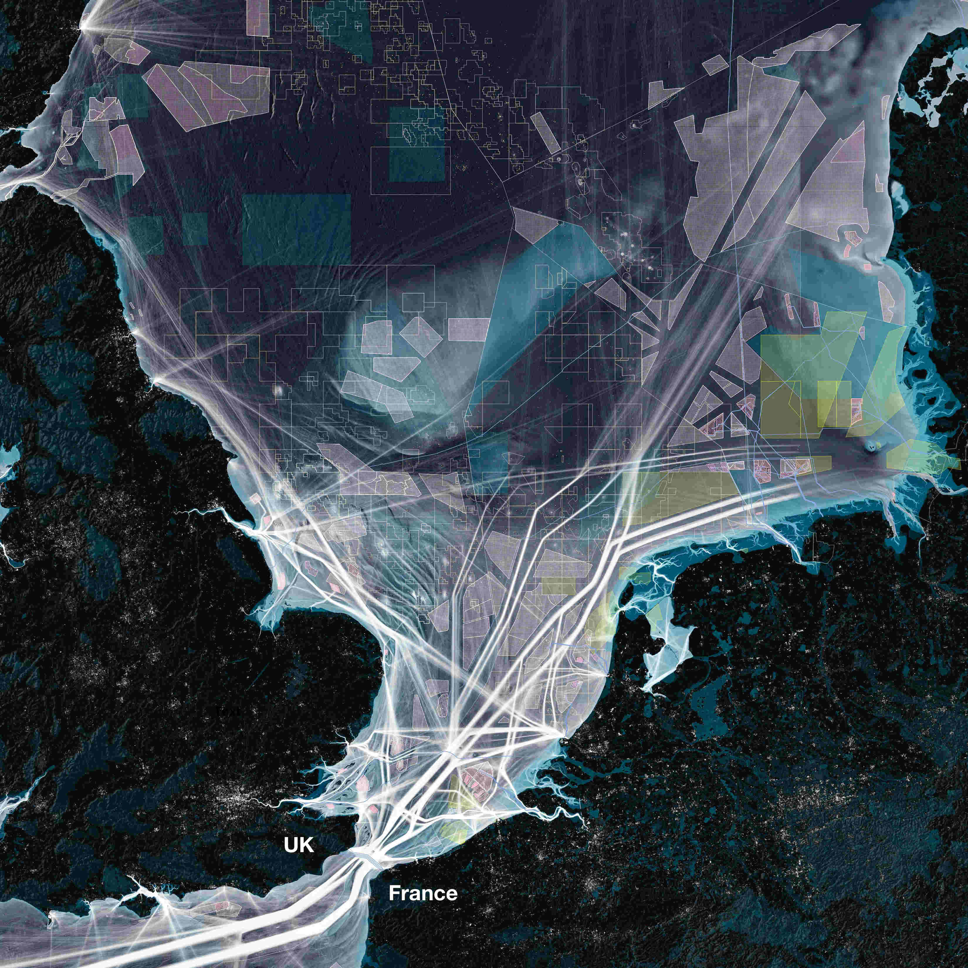 Existing and Proposed (Maximized) Wind Farms in the North Sea